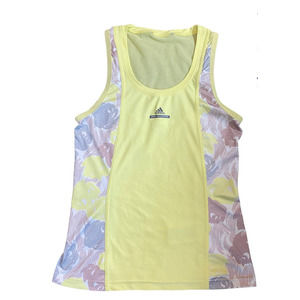 Adidas Stella McCartney yellow roses tank top s